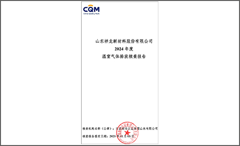 Greenhouse gas verification report